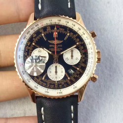 Replica Breitling Navitimer 01 RB012012.BA49.435X.R20BA.1 JF Rose Gold Blue Dial SWISS 7750