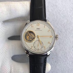 Replica IWC Portugieser Tourbillon IW546301 YL Stainless Steel White Dial Swiss Caliber 65192