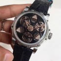 Replica Antoine Preziuso Tourbillon of Tourbillons LE Stainless Steel Black Skeleton Dial Swiss Caliber AFP-TTR-3X