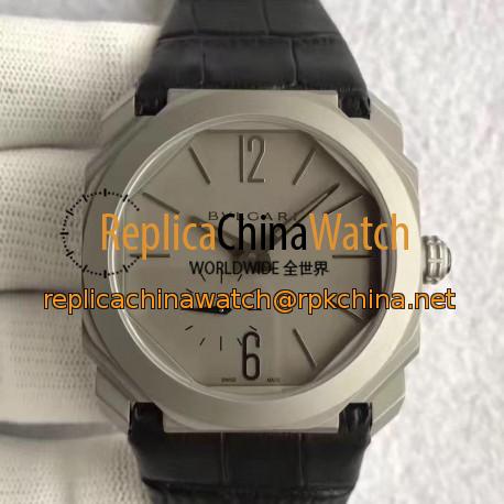 Replica Bvlgari Octo Finissimo 102711 JL Titanium Grey Dial Swiss 2824-2