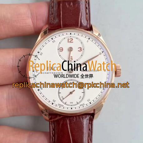 Replica IWC Portugieser Regulateur IW544402 ZF Rose Gold White Dial Swiss IWC 98245