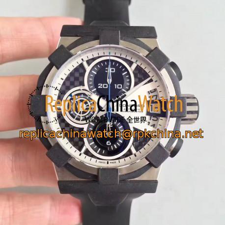 Replica Concord C1 Chronograph 0320005 N Stainless Steel & Black Rubber White Dial Swiss 7750