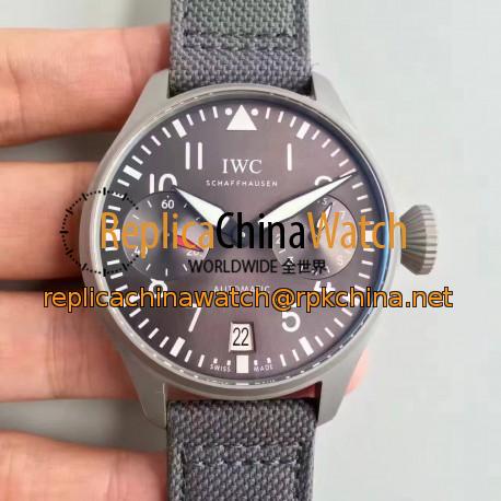 Replica IWC Big Pilot Patrouille Suisse IW500910 ZF Stainless Steel Blasted Anthracite Dial Swiss 51011