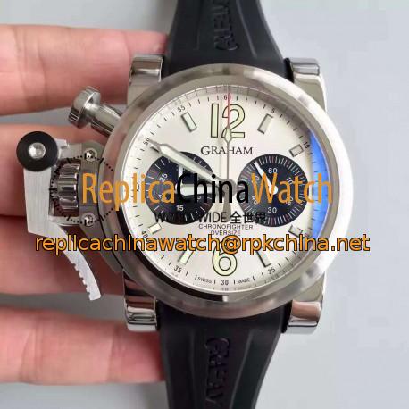 Replica Graham Chronofighter Oversize 20BR0V.B32A.K10N N Stainless Steel White Dial Swiss 7750