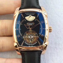 Replica Parmigiani Fleurier Kalpa Grande Tourbillon BM Rose Gold Black Dial Swiss Tourbillon