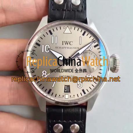 Replica IWC Big Pilot IW500912 ZF Stainless Steel Silver Dial Swiss 51111