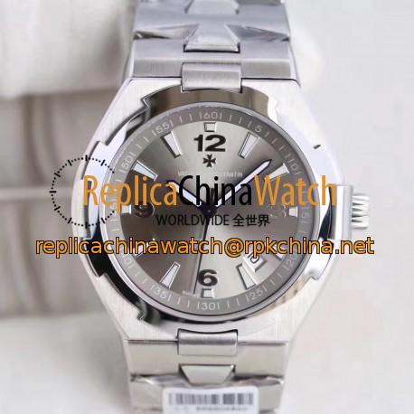 Replica Vacheron Constantin Overseas 47040 N Stainless Steel Rhodium Dial Swiss 2824-2