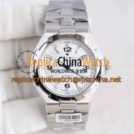 Replica Vacheron Constantin Overseas 47040 N Stainless Steel White Dial Swiss 2824-2