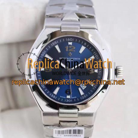 Replica Vacheron Constantin Overseas 47040 N Stainless Steel Blue Dial Swiss 2824-2