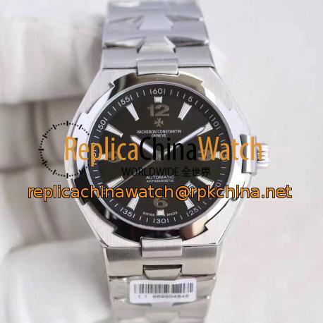 Replica Vacheron Constantin Overseas 47040 N Stainless Steel Black Dial Swiss 2824-2