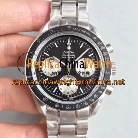 Replica Omega Speedmaster Moonwatch Speedy Tuesday 1978 311.32.42.30.01.001 JH Stainless Steel Black Dial Swiss 1861