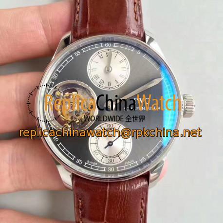 Replica IWC Portugieser Regulator Tourbillon IW544603 N Stainless Steel Anthracite Dial Swiss Caliber 65192