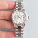 Replica Rolex Lady Datejust 28 279166 28MM N Stainless Steel Silver Dial Swiss 2236