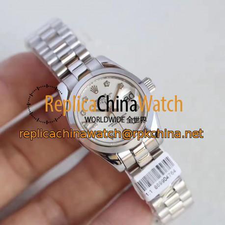 Replica Rolex Lady Datejust 28 279166 28MM N Stainless Steel Mother Of Pearl Dial Swiss 2671