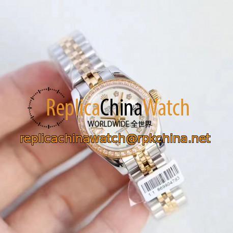 Replica Rolex Lady Datejust 28 279383RBR 28MM N Stainless Steel & Yellow Gold Mother Of Pearl Dial Swiss 2671