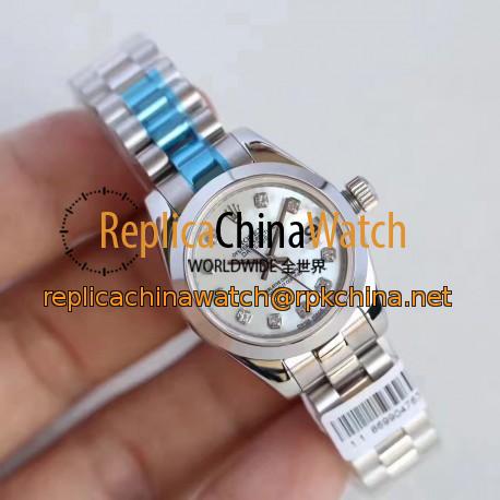 Replica Rolex Lady Datejust 28 279166 28MM N Stainless Steel Mother Of Pearl Dial Swiss 2671