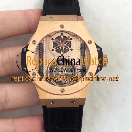 Replica Hublot Big Bang Vendome Tourbillon 305.PX.0009.GR BM Rose Gold Rose Gold Dial Swiss Tourbillon